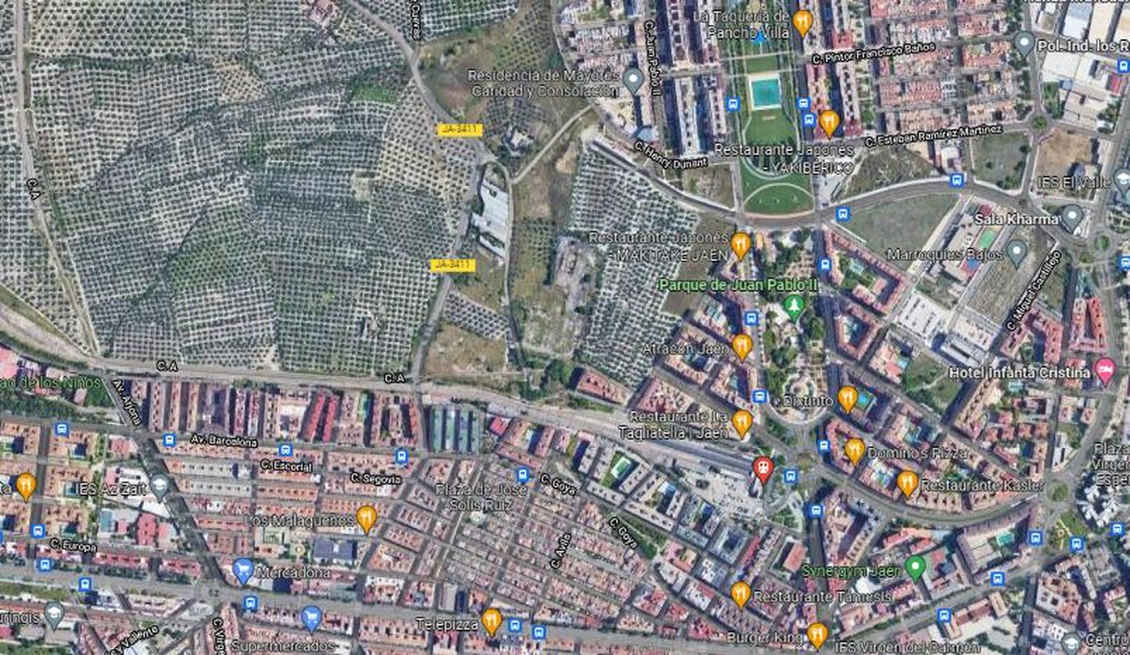 La zona donde habría ocurrido la agresión sexual