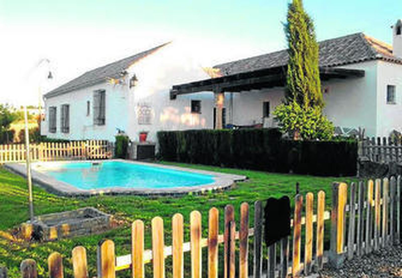 Patio de una casa rural en la Subbética.