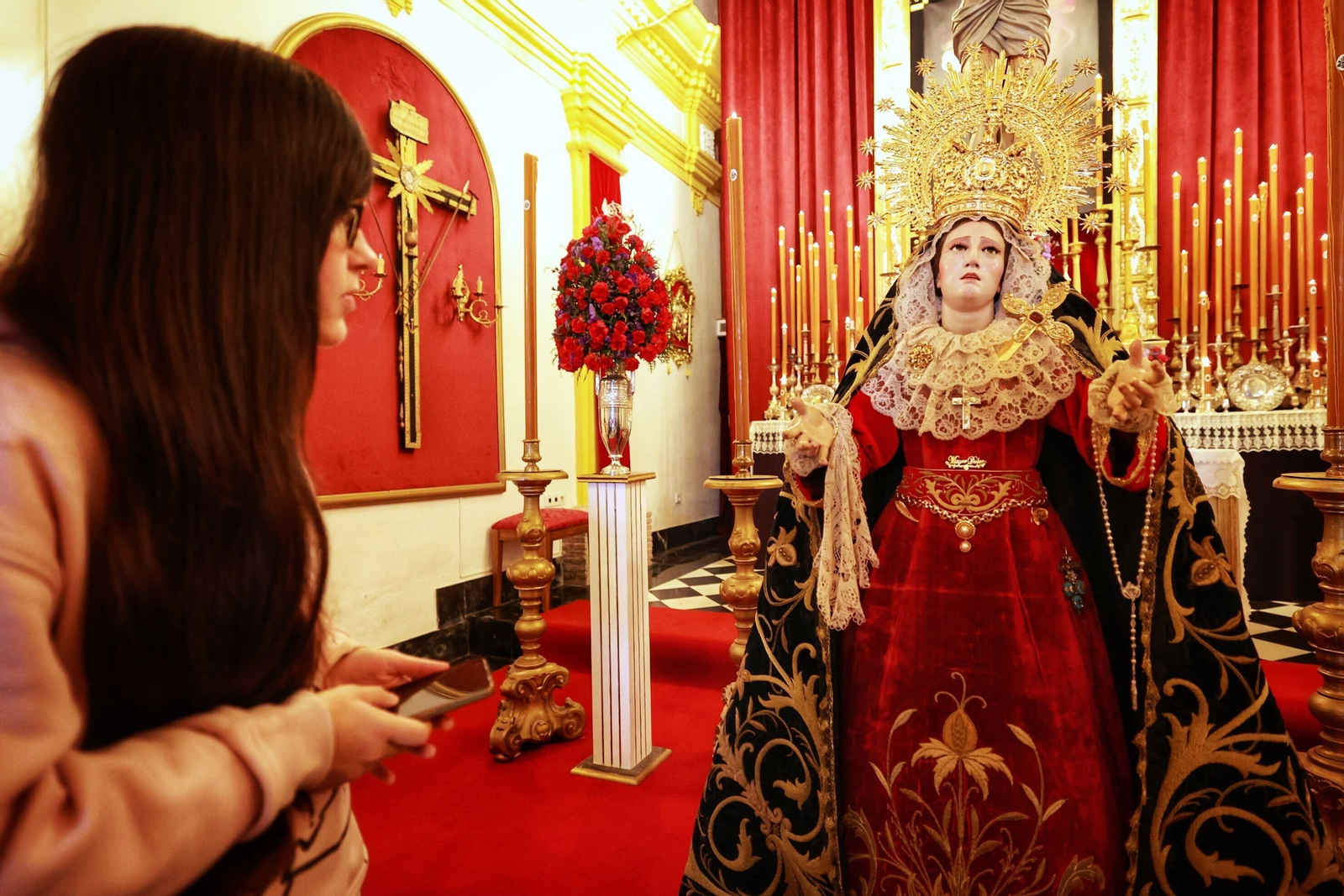 Las imágenes de la Virgen del Mayor Dolor (Vera Cruz) tras su restauración