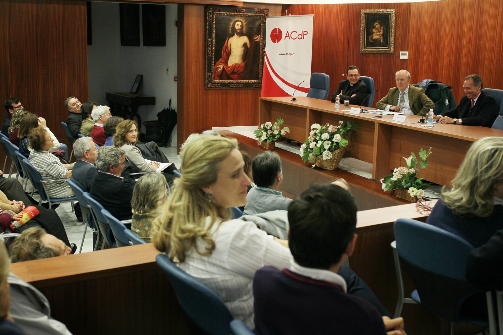 Conferencia de Fernando García de Cortázar en el Obispado, durante una de las actividades de este curso.