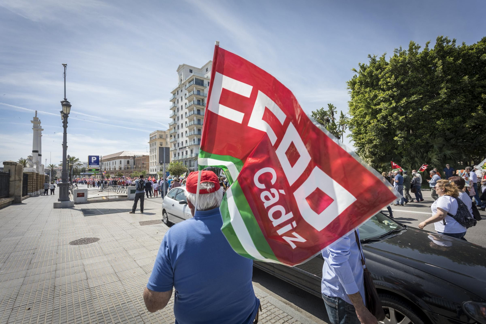 Manifestación de UGT y CCOO