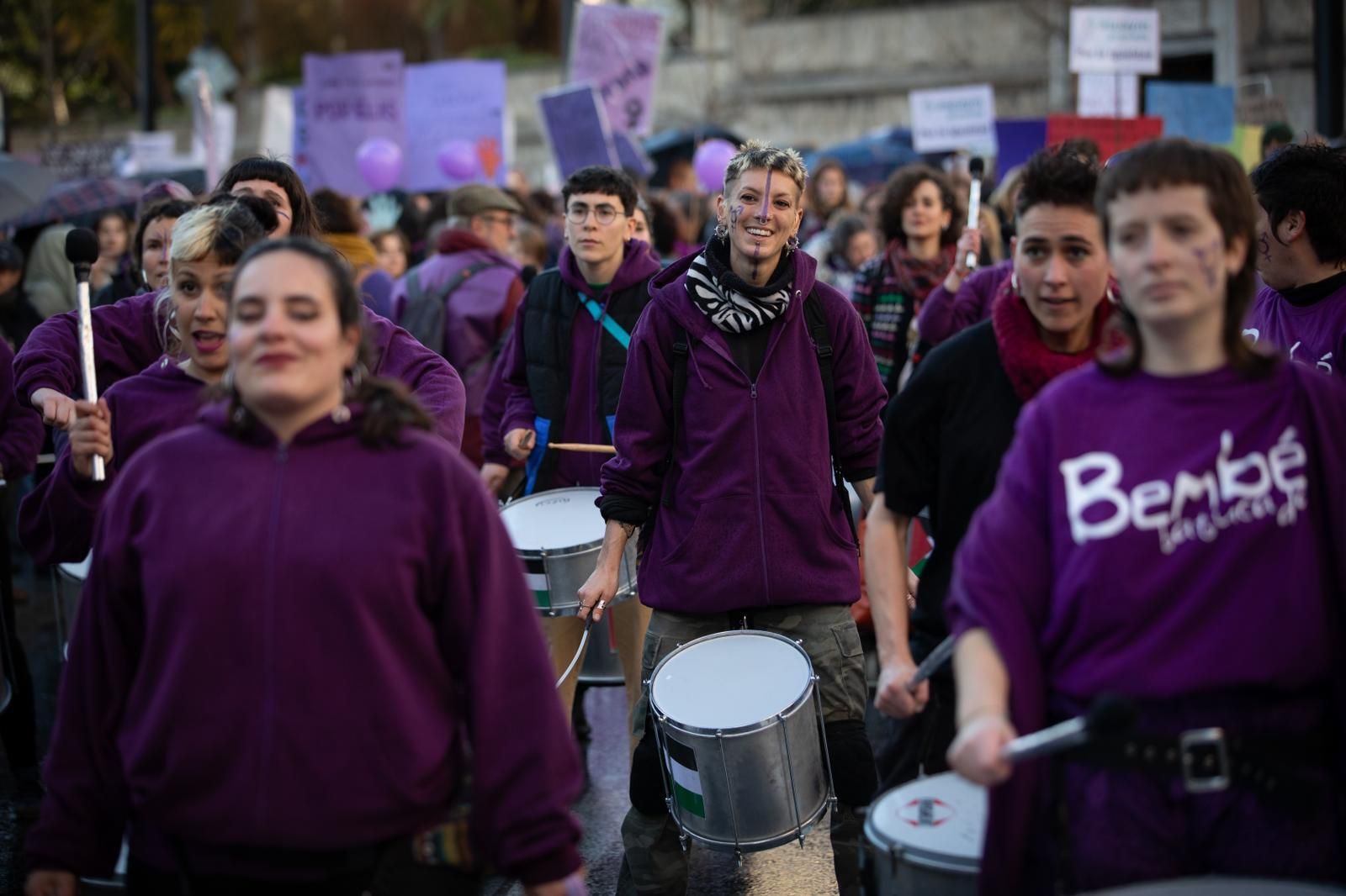 La manifestación del 8M por el Día de la Mujer, en marcha