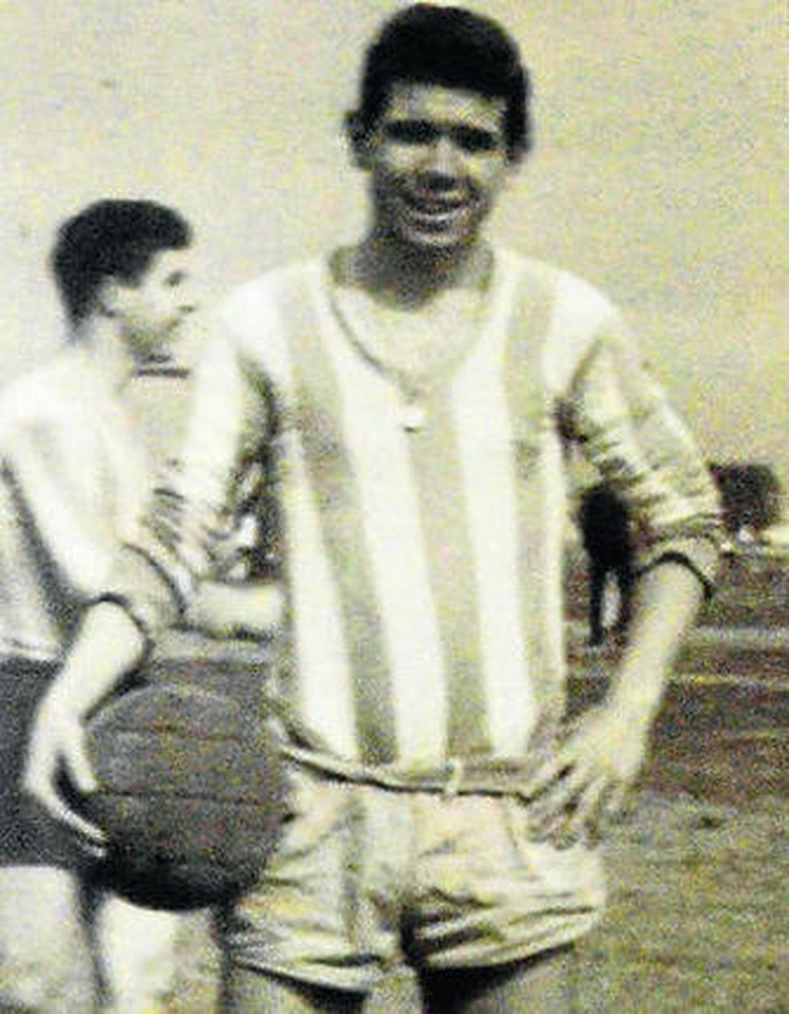 Domiguito, en su etapa de futbolista en el CD La Cuesta.