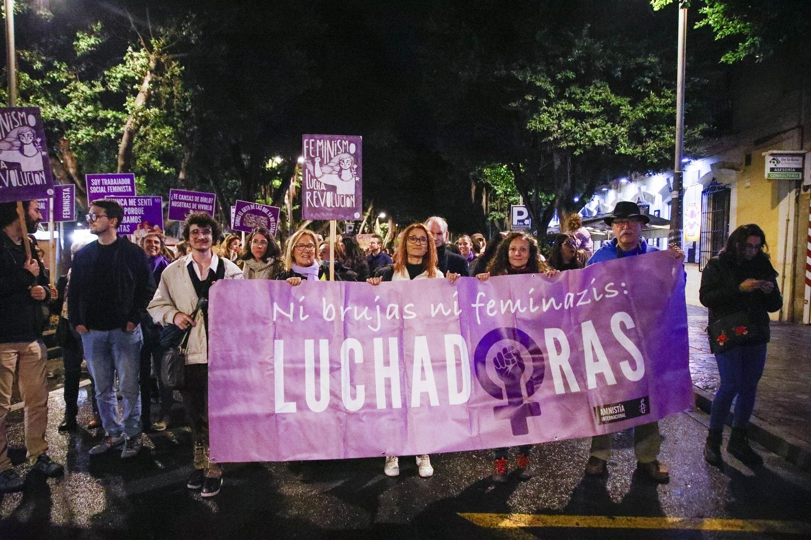 Las imágenes de la manifestación realizada por Asamblea Feminista 8M en Almería