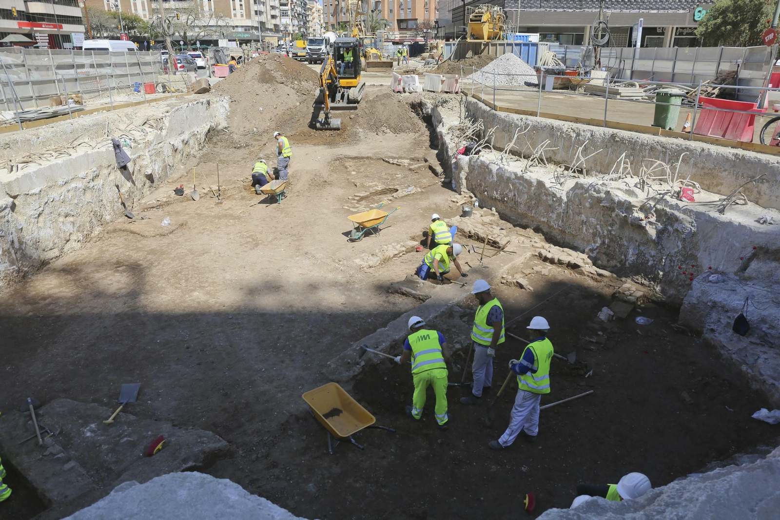 Fotos de las obras del Metro de Málaga