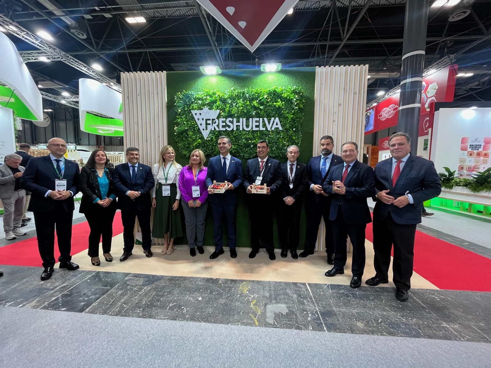 Imágenes de la participación de Huelva en la primera jornada de Fruit Attraction 2024