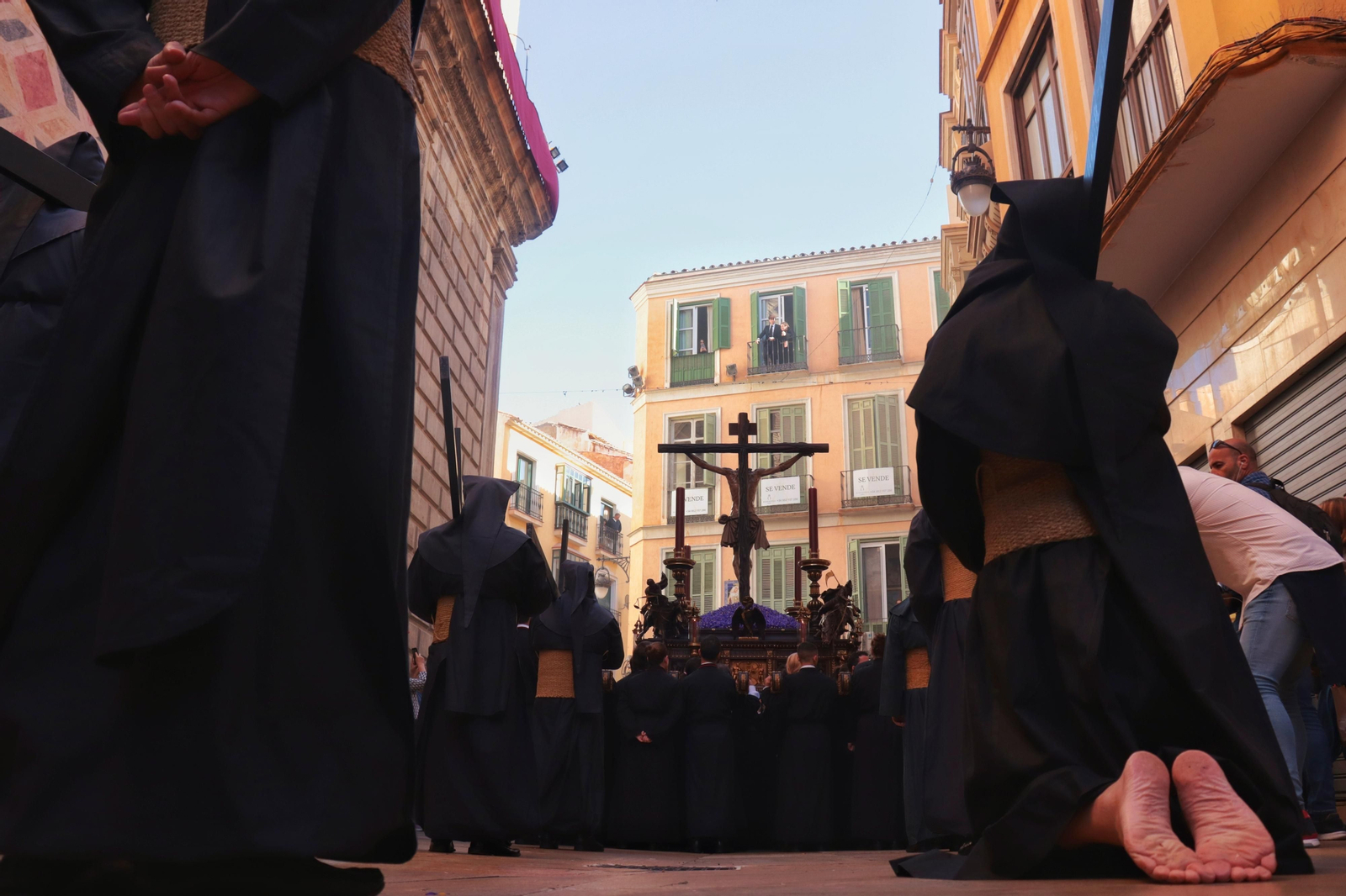Dolores de San Juan en el Viernes Santo de Málaga, en imágenes