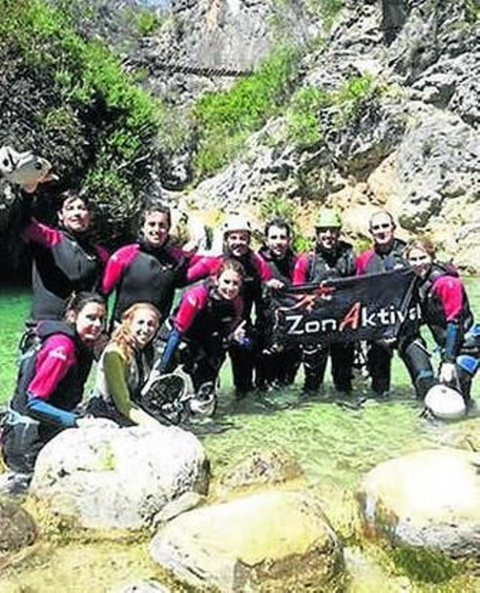 Un grupo de participantes.