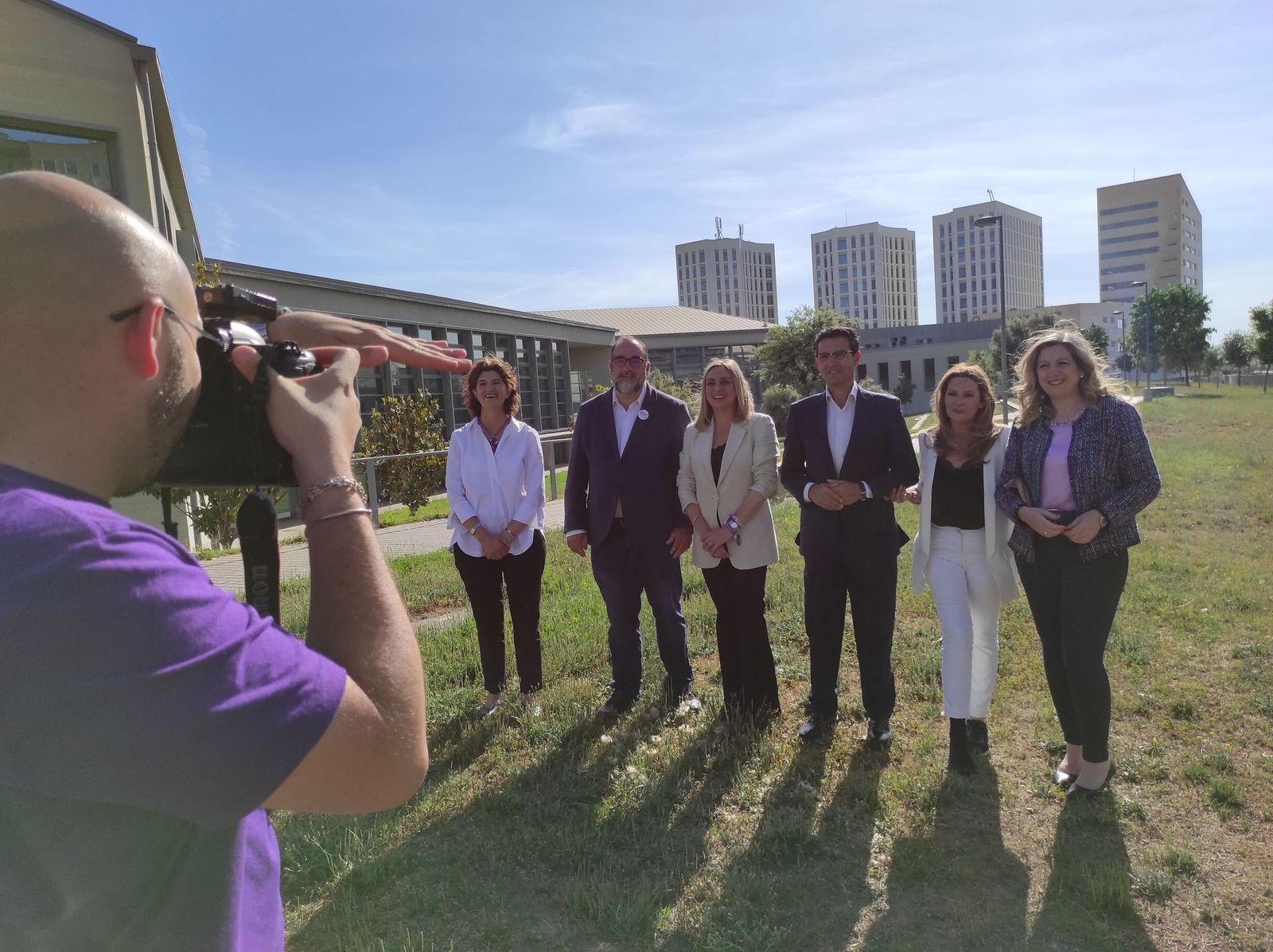 Los candidatos, en una foto para Granada Hoy al iniciar la campaña.