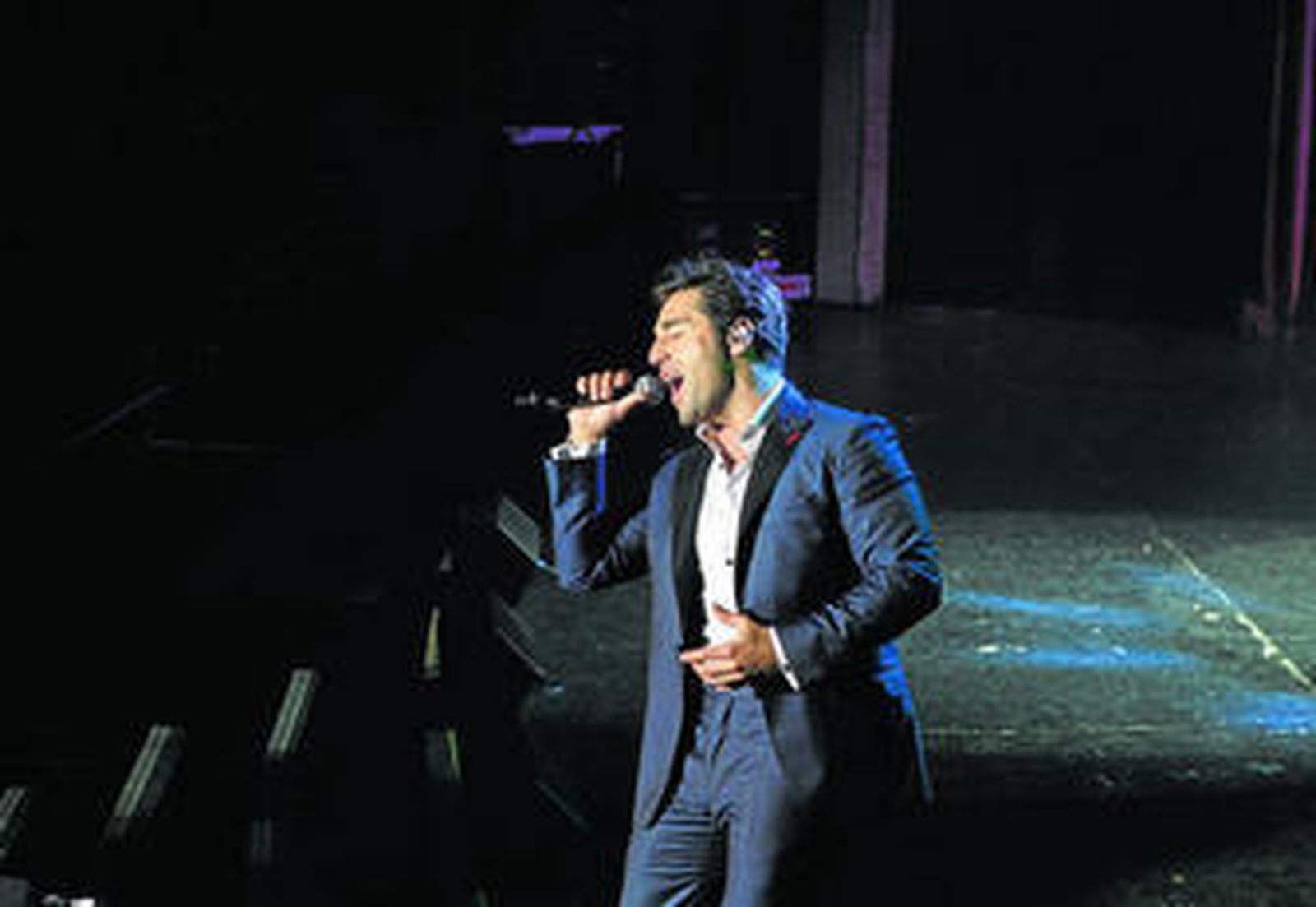 El cántabro David Bustamante tuvo una actuación memorable el sábado en Almería.