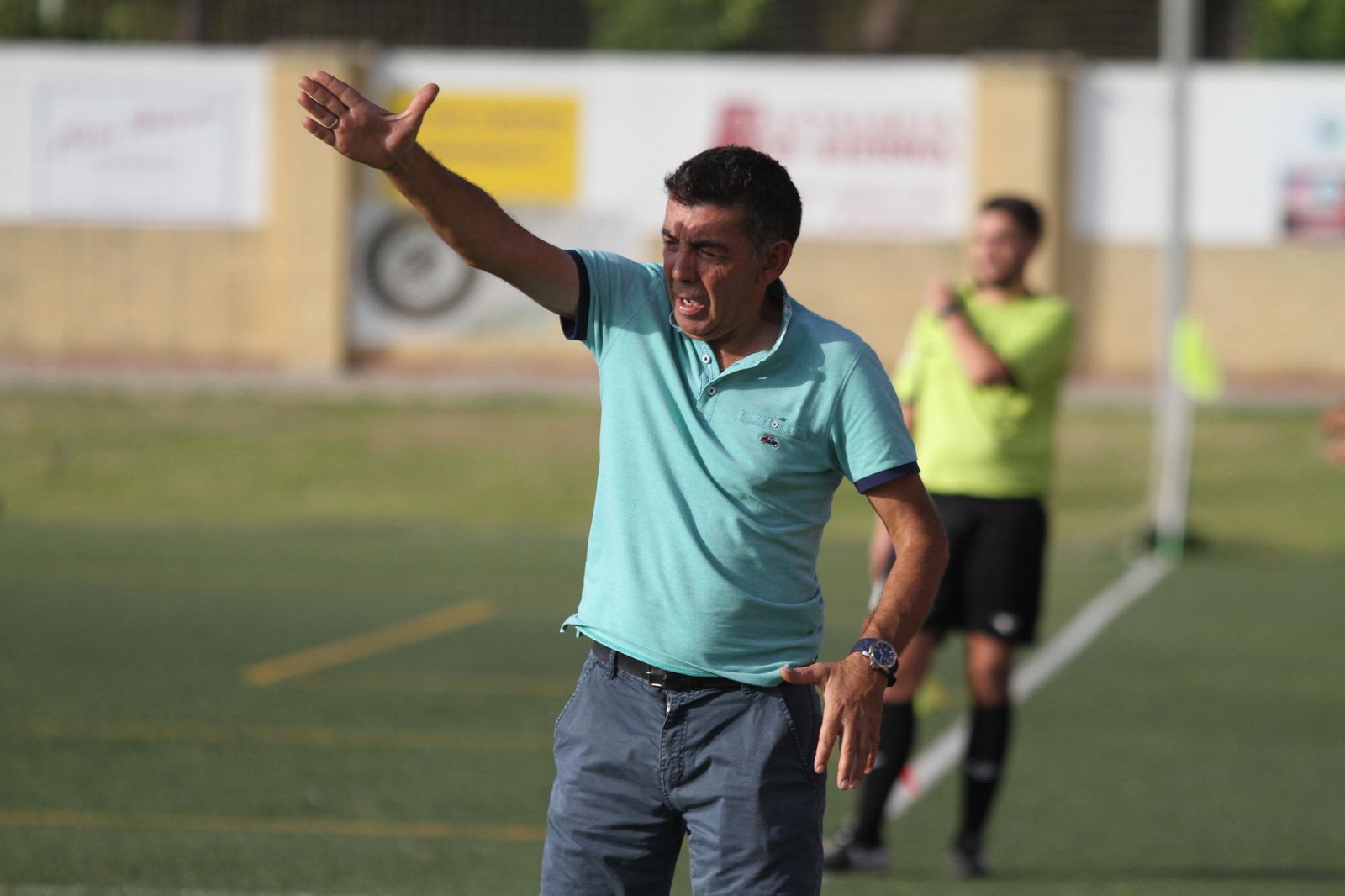 Juan Palma, durante un partido con el Ayamonte.
