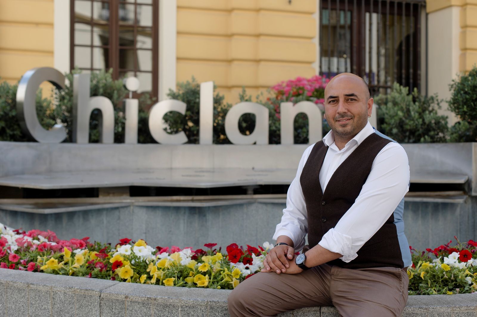 El candidato de Ganemos Chiclana a la Alcaldía, Adrián Sánchez.