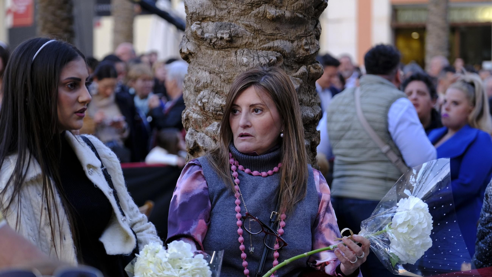 Estudiantes en la Semana Santa de Almería 2025