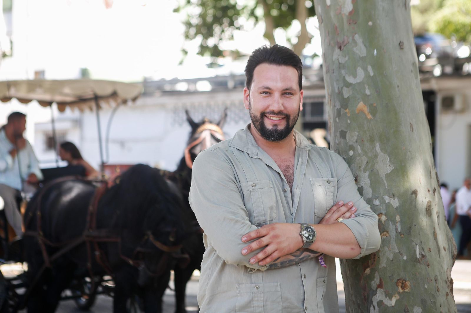 Antonio Sánchez, presidente de la peña caballista El Estribo.