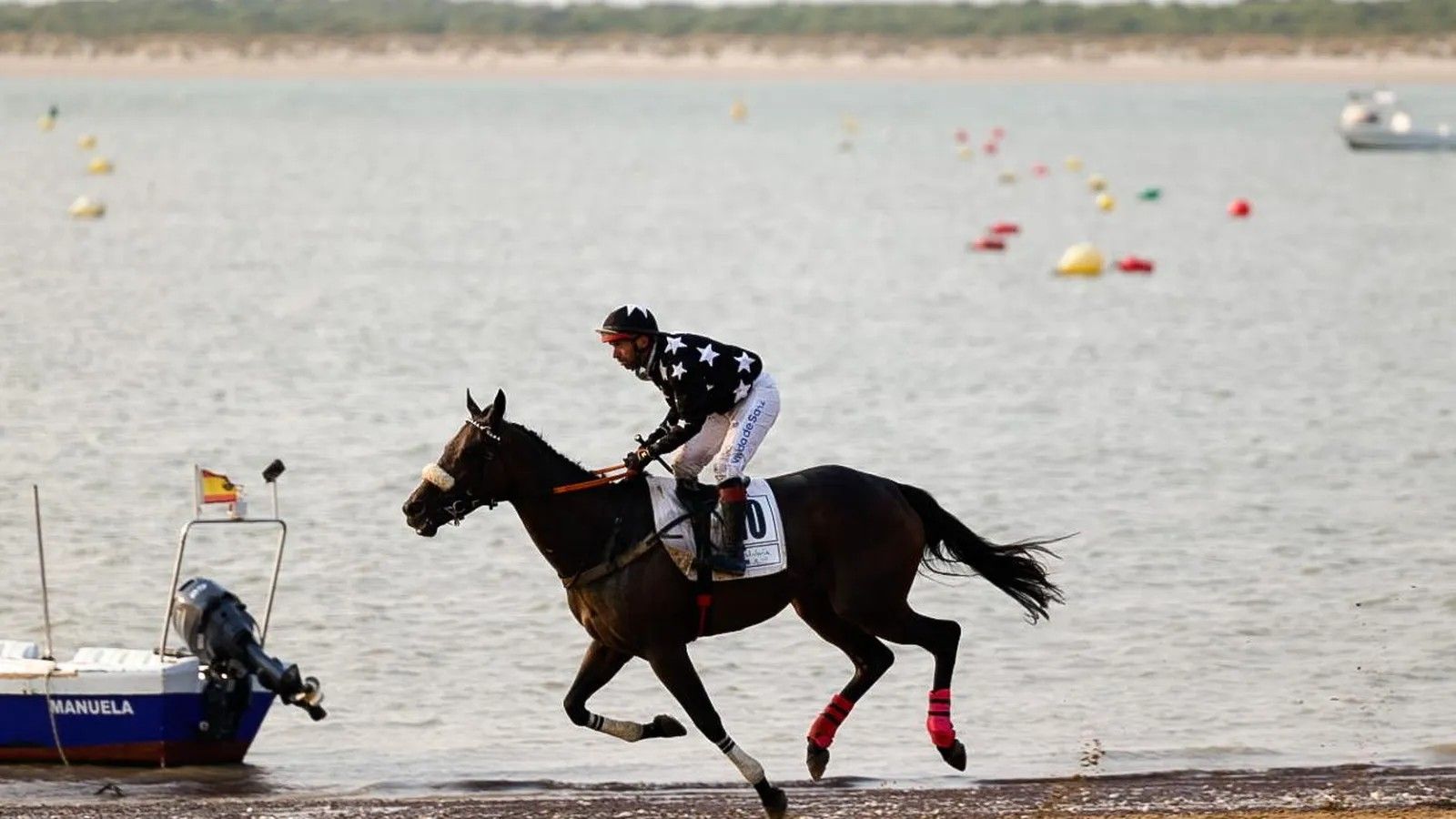 La yegua Millie You, con la monta de Lezama, durante el Gran Premio de Andalucía.