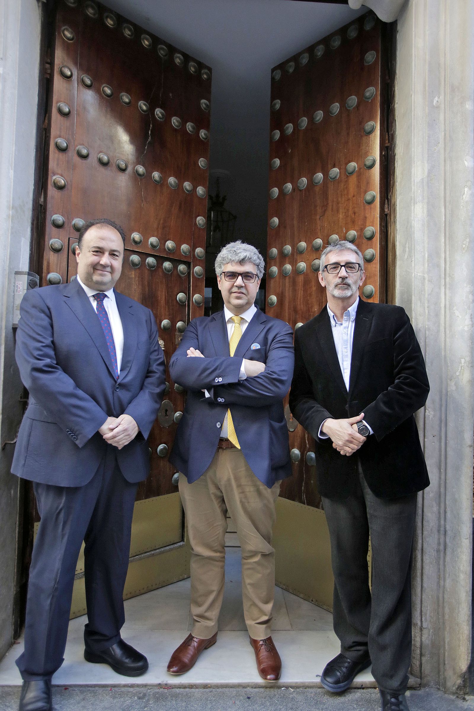 Casimiro Mantell, catedrático de Ingeniería Química y Tecnología de los Alimentos; Miguel Ángel Pendón, catedrático de Derecho Mercantil y Paco Piniella, catedrático de Ciencias y Técnicas de la Navegación.