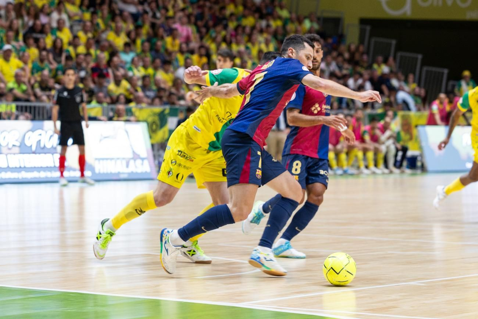 El triunfo del Barça ante el Jaén FS en el Olivo Arena