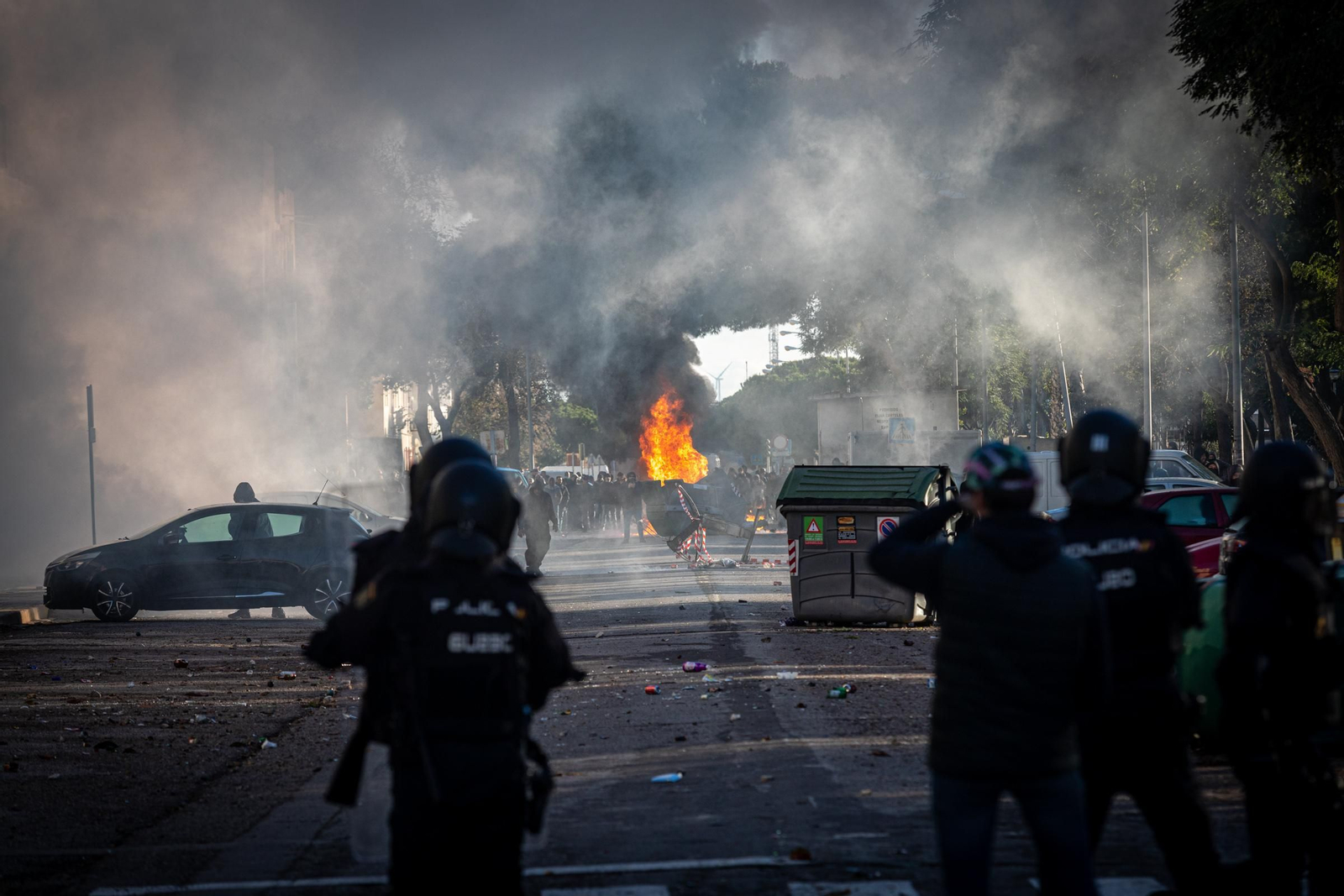 Imágenes de la novena jornada de huelga del metal en Cádiz