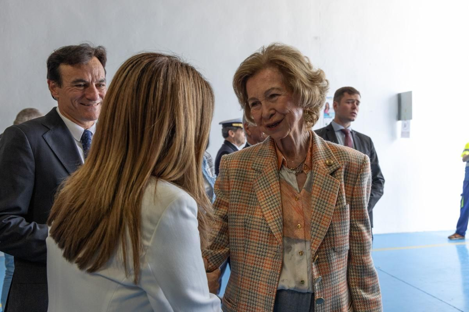 Visita de la Reina Sofía a las instalaciones del Banco de España, en imágenes