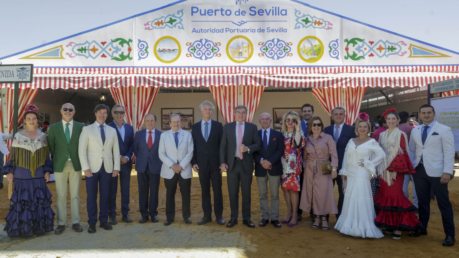 Con empresarios del Puerto de Sevilla