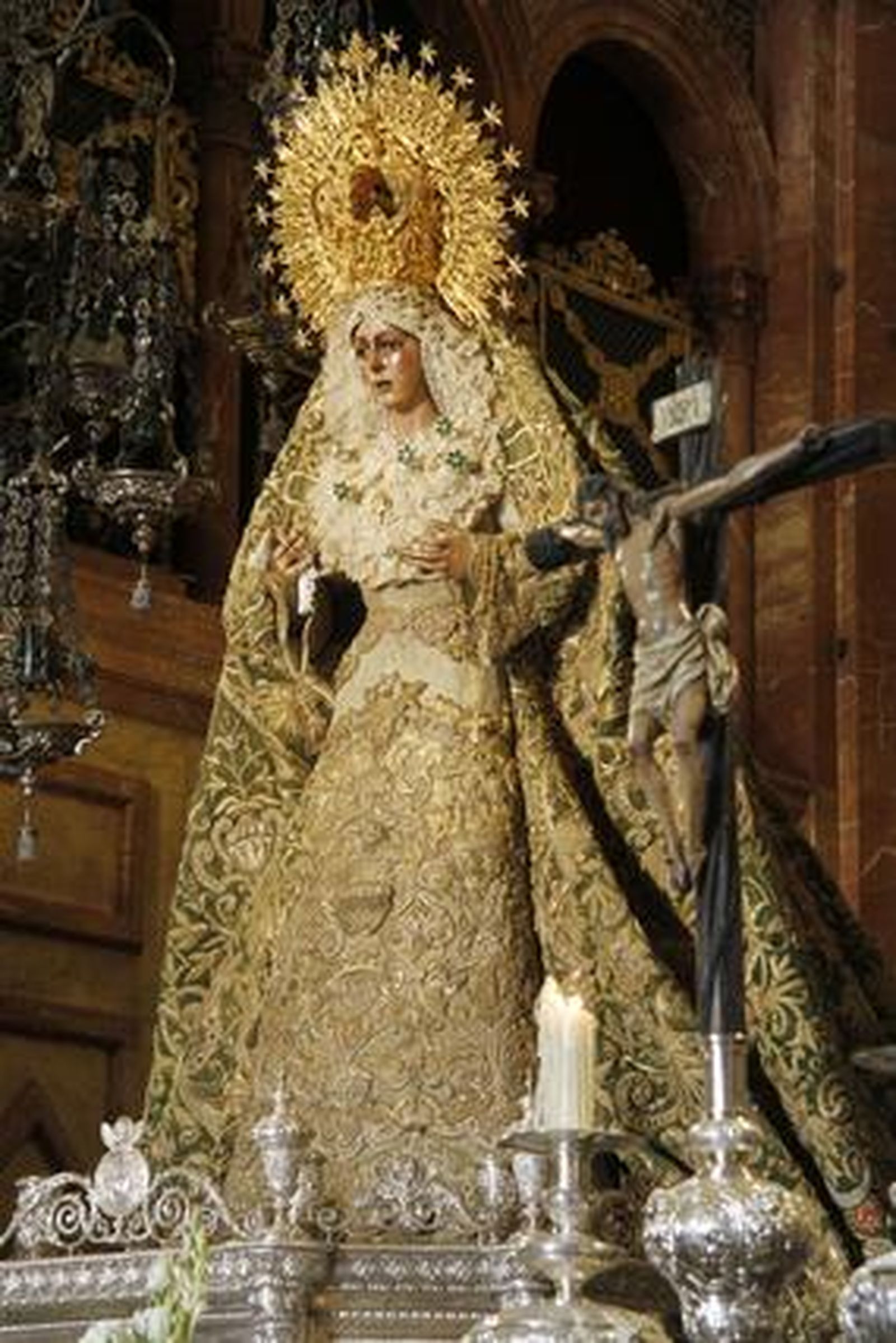 La Virgen será trasladada en la madrugada del próximo sábado a la Cartuja para la beatificación de Madre María de la Purísima.

Foto: Victoria Hidalgo