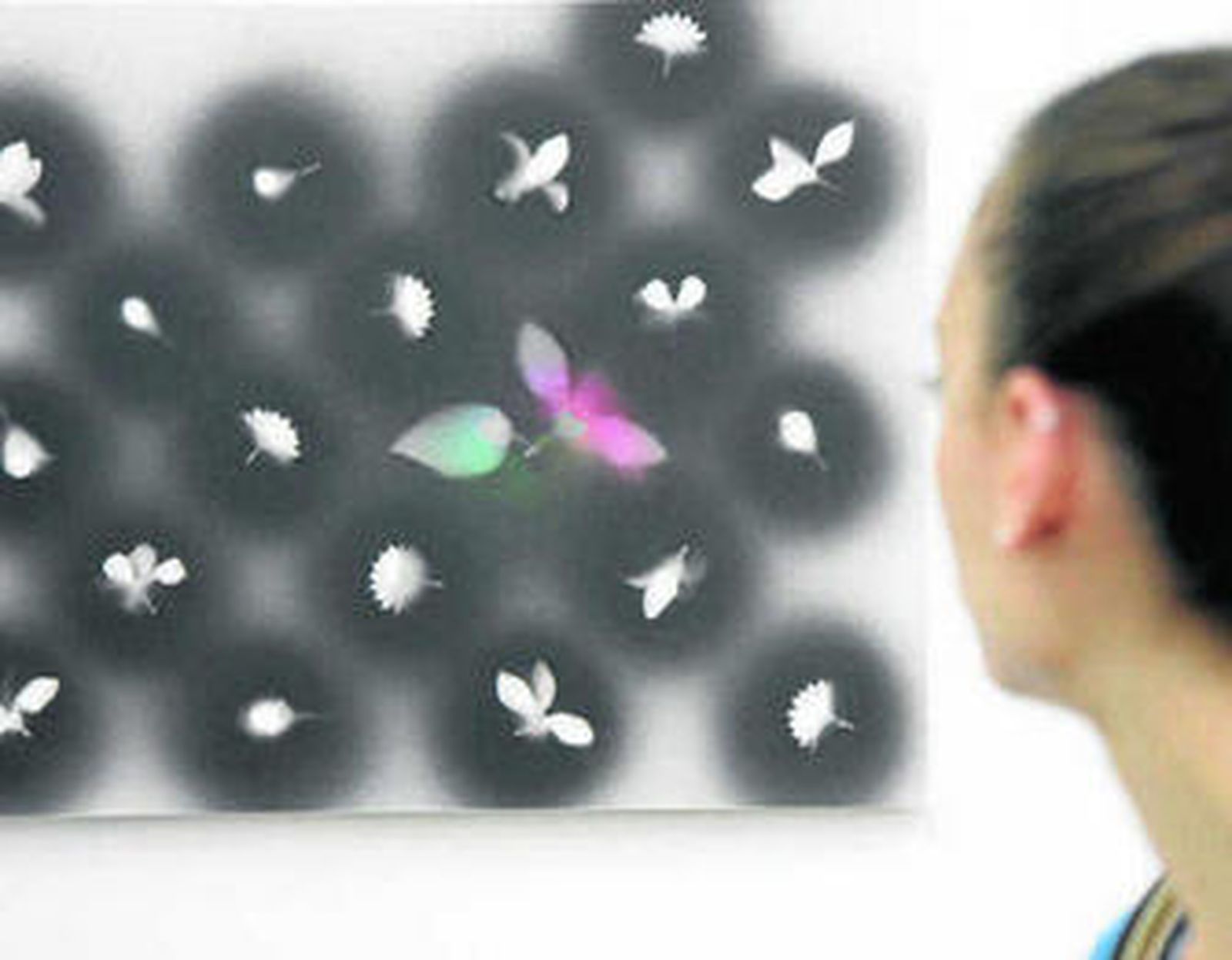 Una de las obras del artista, en la galería Sandunga.