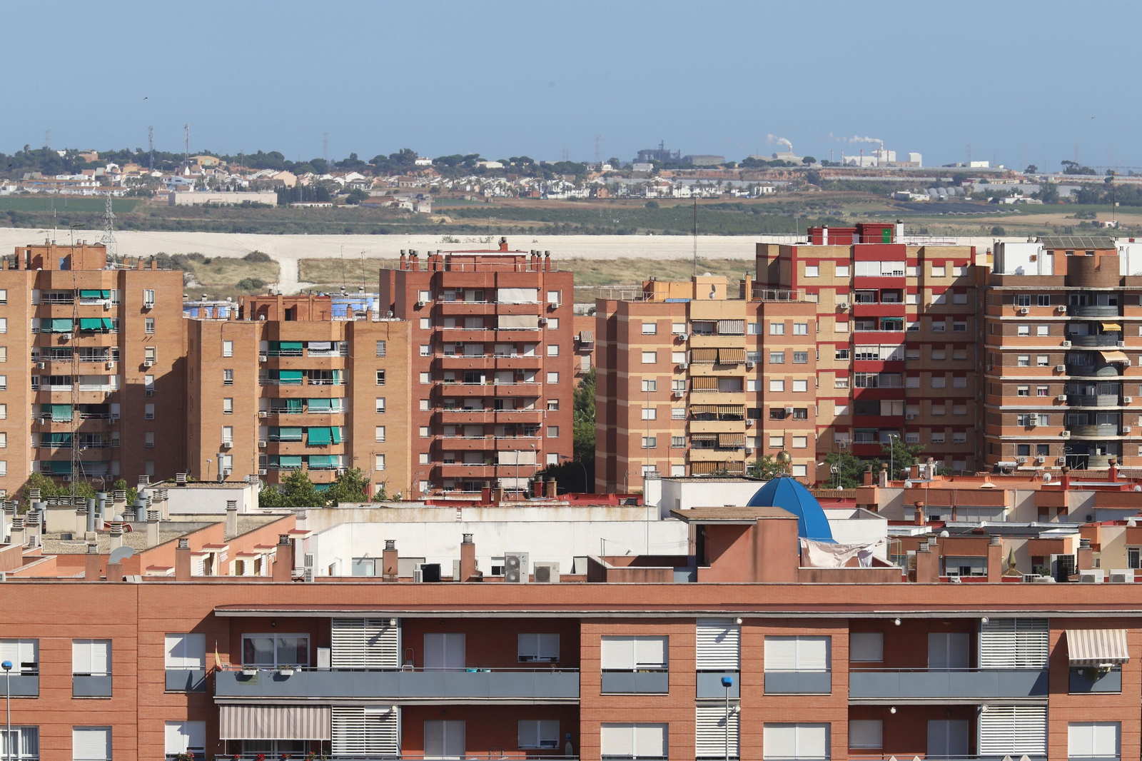 Bloques de viviendas en Huelva.
