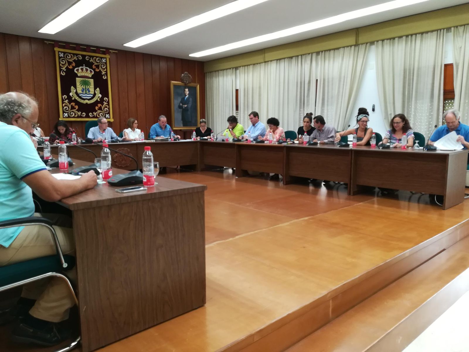 Un momento de la celebración del Pleno de septiembre, ayer en el Ayuntamiento de Palma del Río.