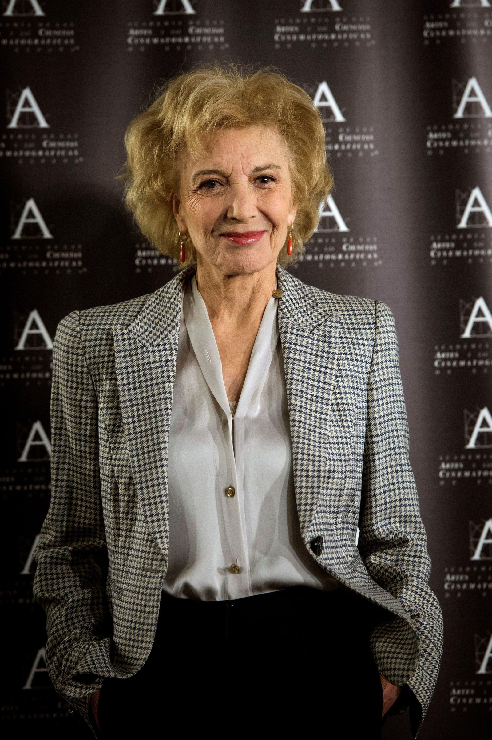 Marisa Paredes, ayer en la Academia de Cine, donde ofreció una rueda de prensa.