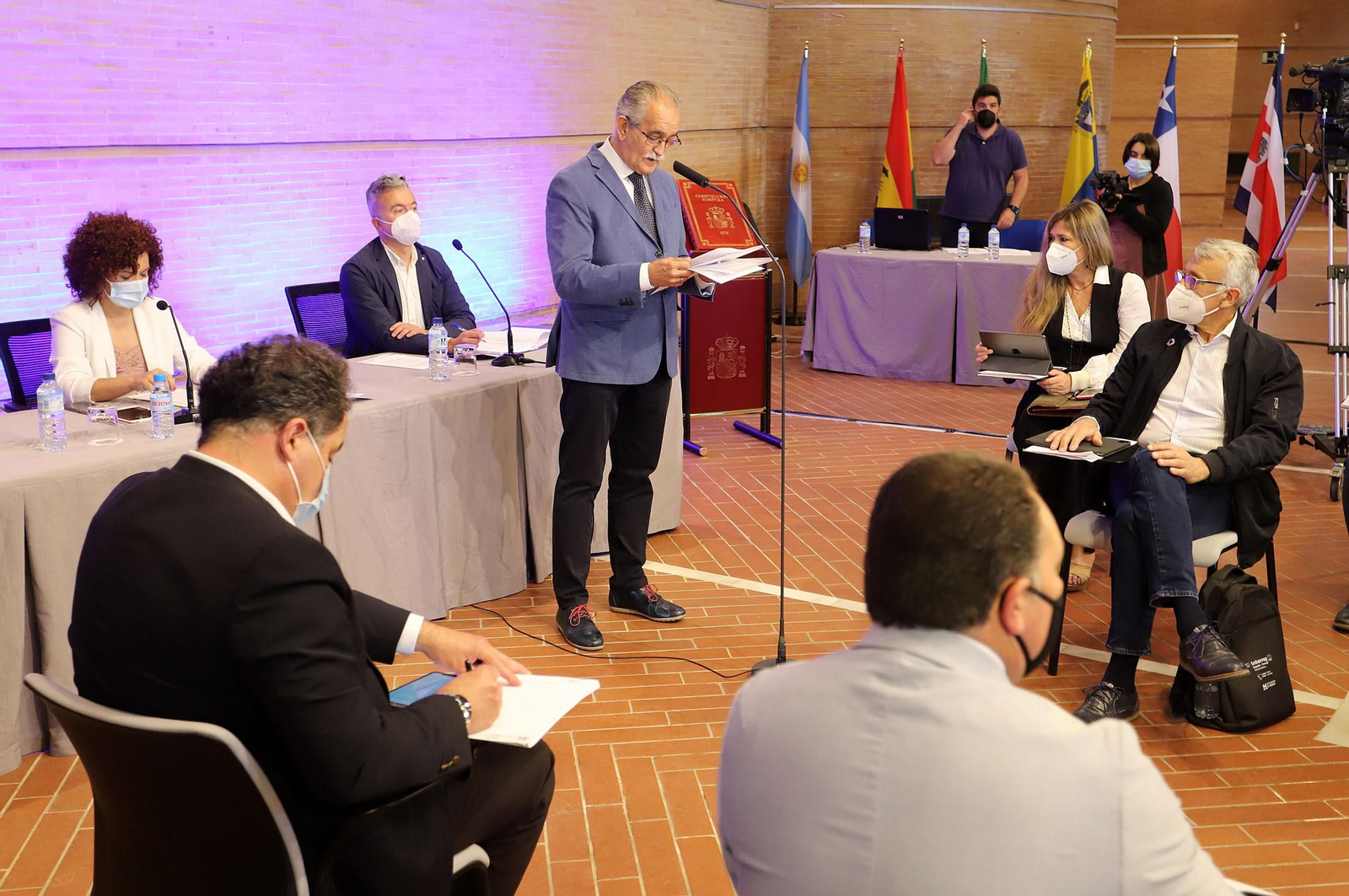 Imágenes del pleno de Diputación celebrado en el Foro Iberoamericano
