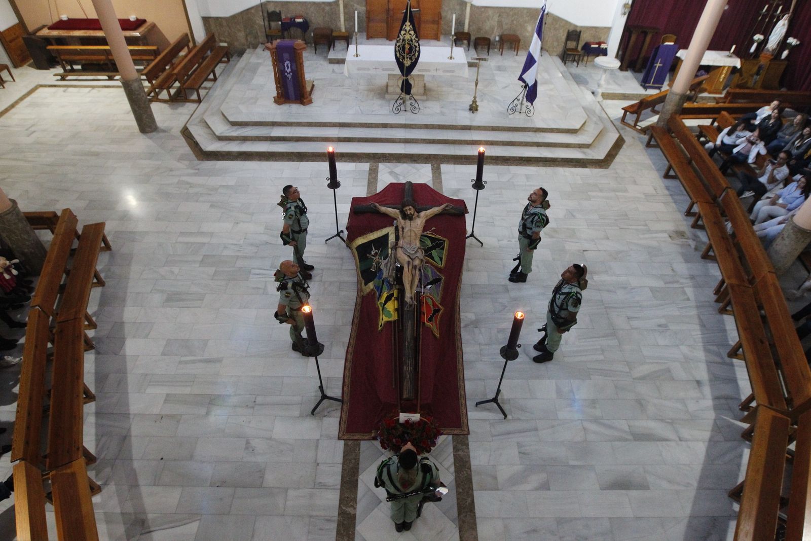 Custodia del Cristo de la Buena Muerte de La Legión. Semana Santa 2019. El Parador