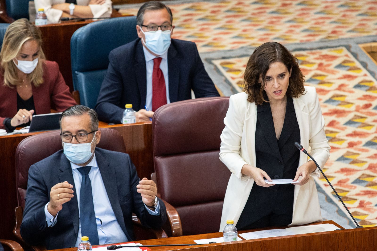 Isabel Díaz Ayuso, en el Parlamento madrileño.