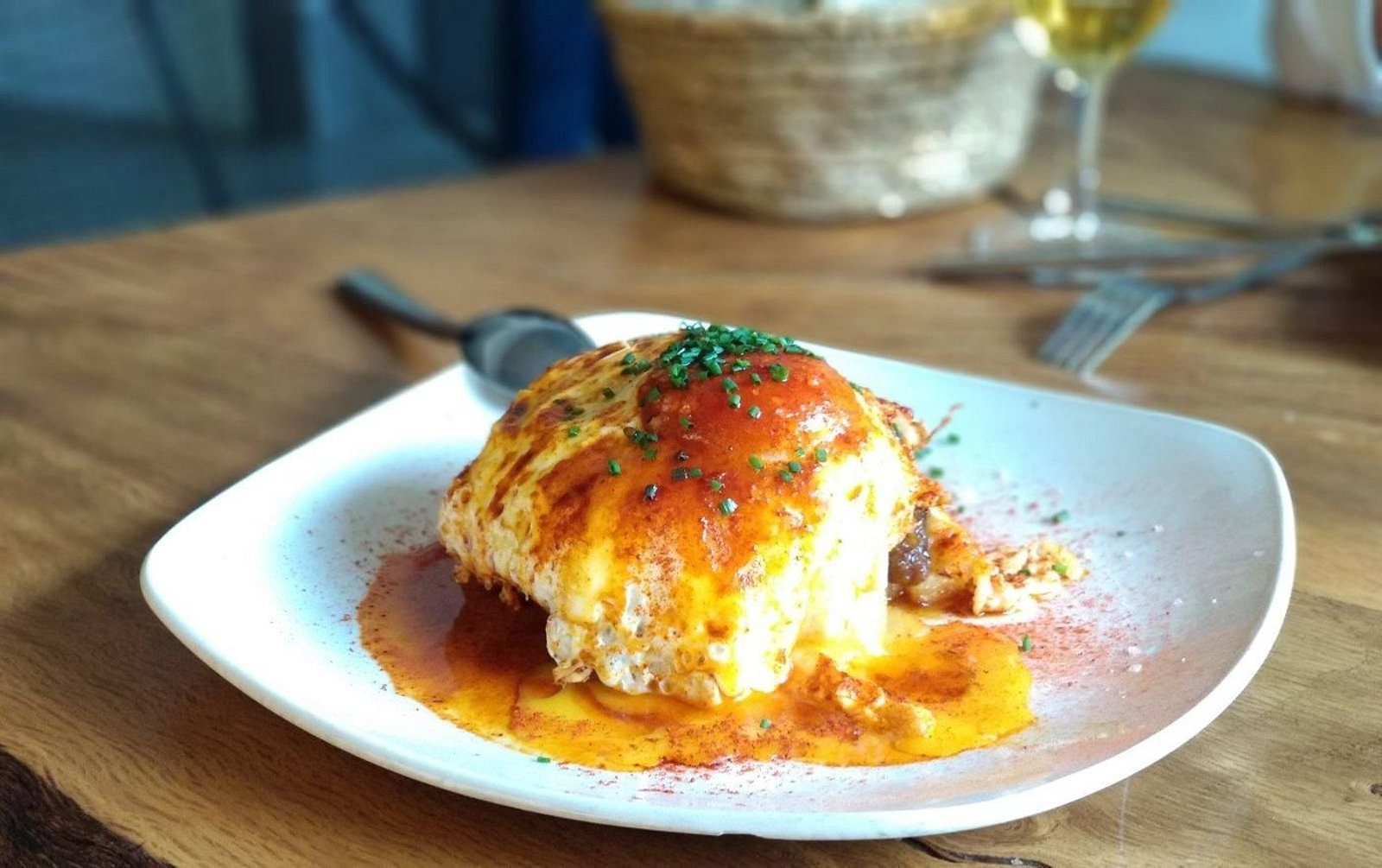 Huevos estrellados El Gallinero de Sandra.