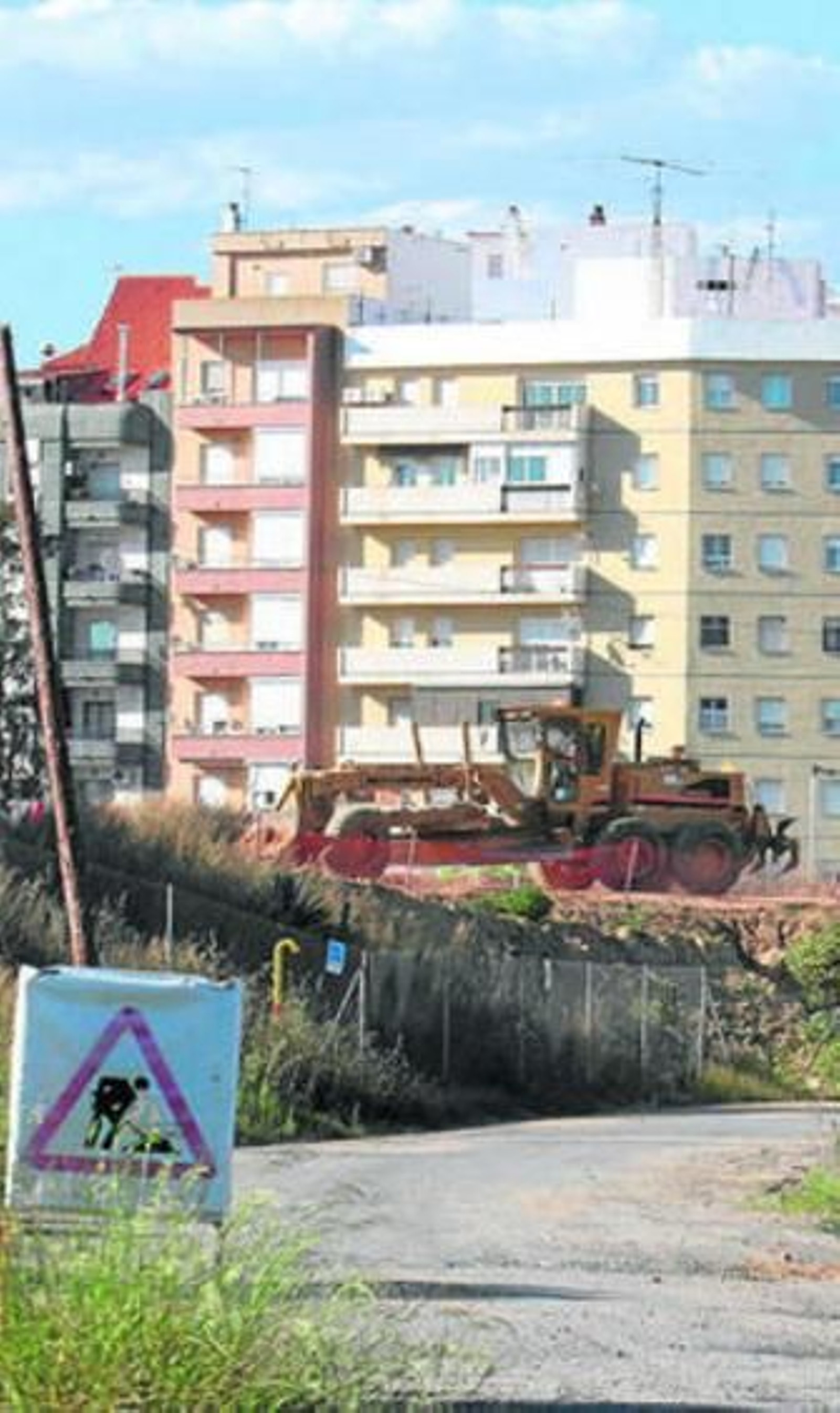Obras de la estación del AVE en Las Metas.