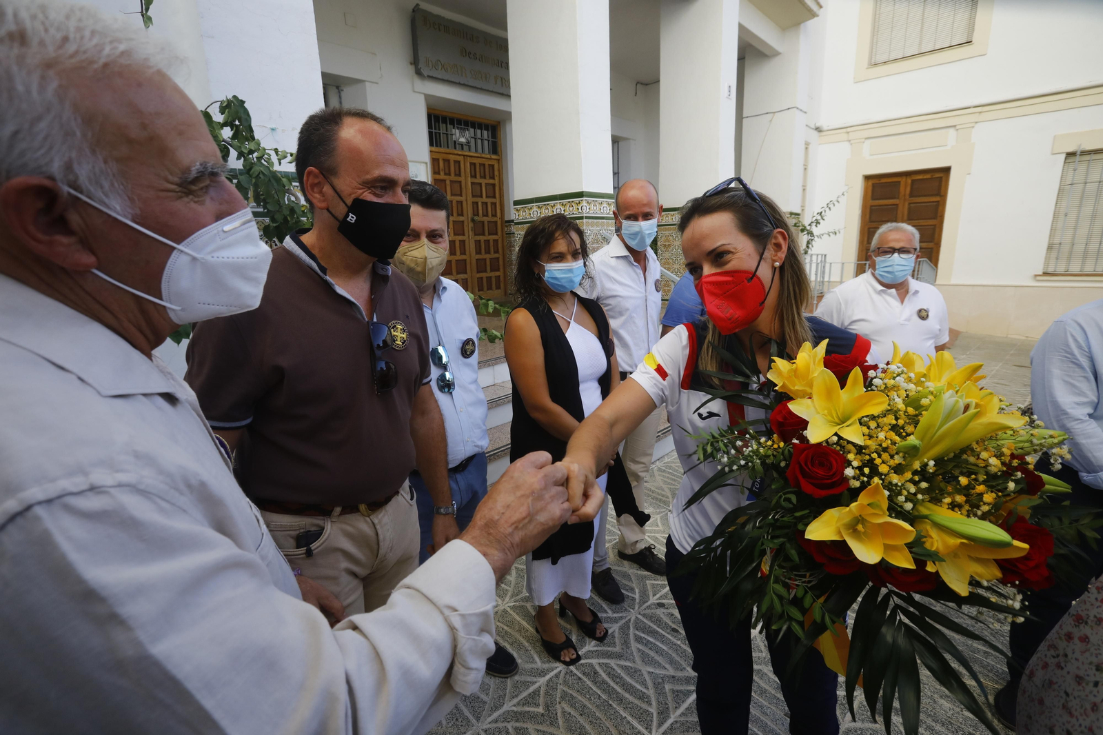 Las imágenes del homenaje a Fátima Gálvez en Baena tras su oro olímpico en Tokio