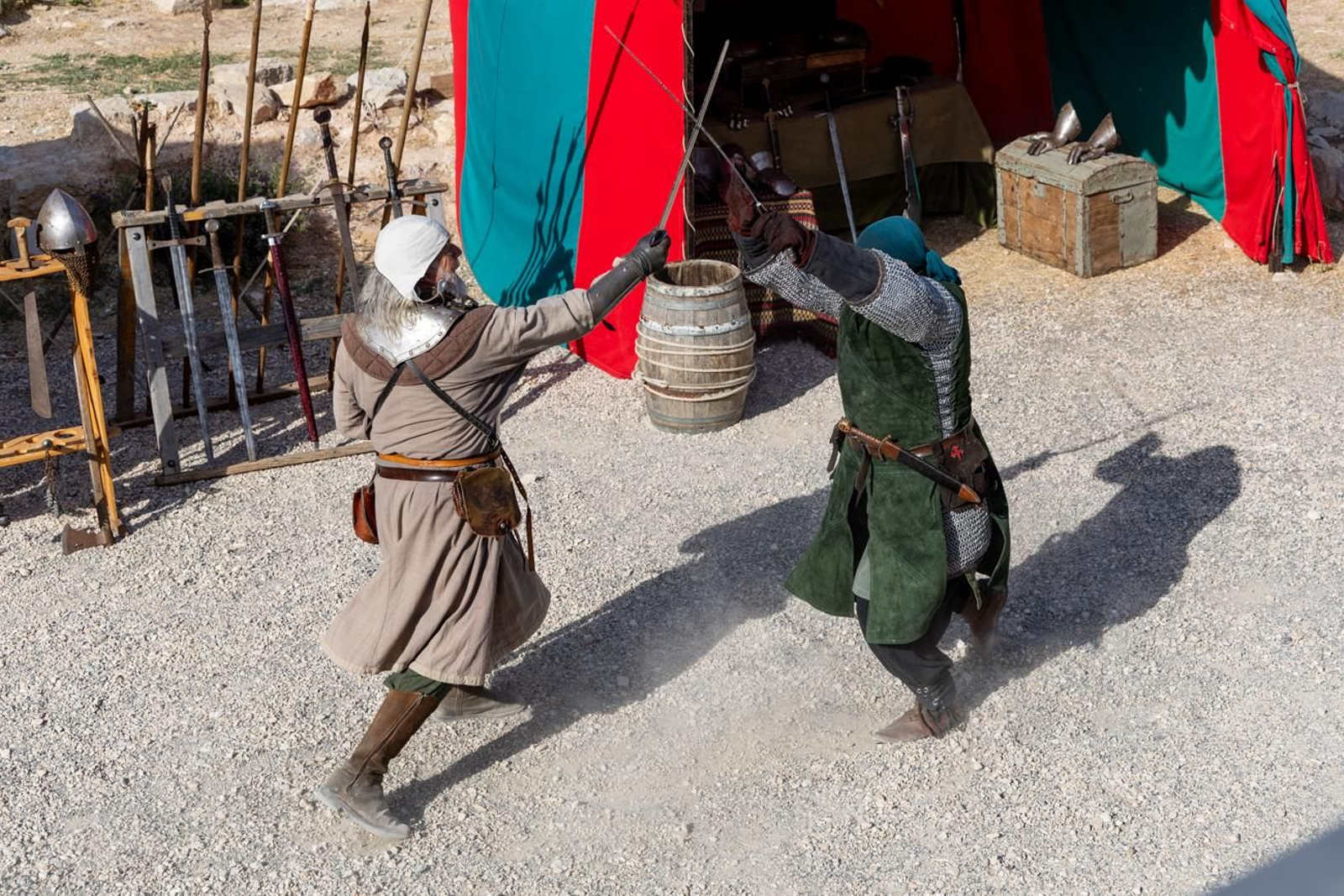 Moradores del Castillo de Jaén, recreación histórica de la Edad Media en el Cerro de Santa Catalina