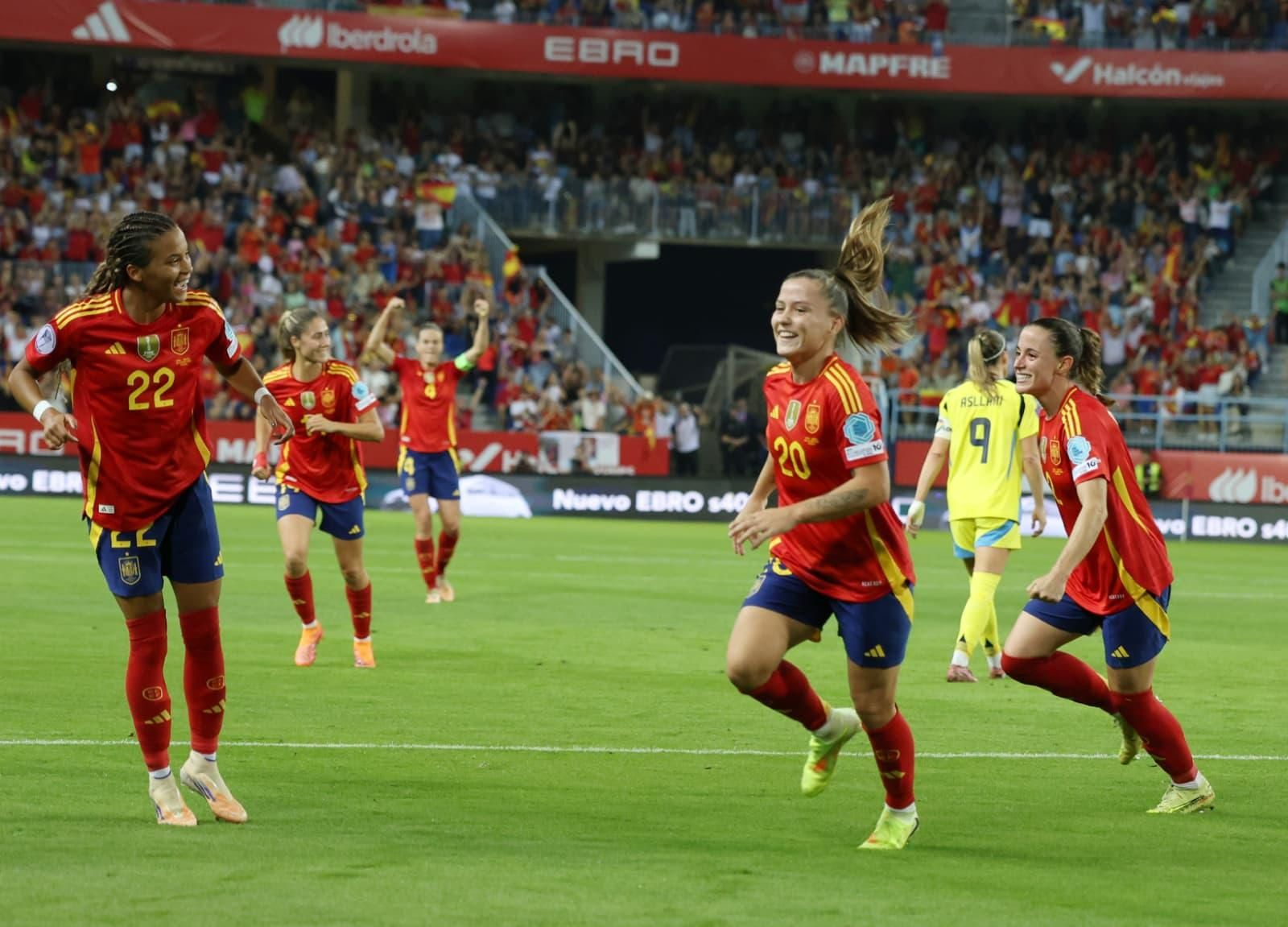 El España-Suecia de Málaga, en fotos