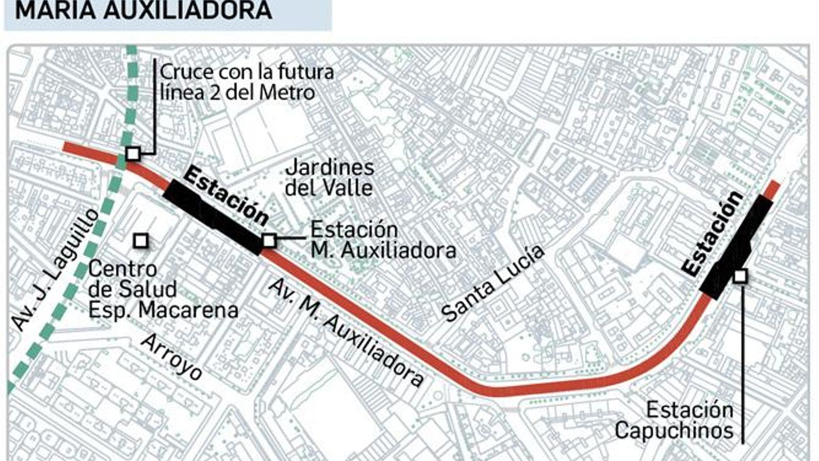 Parada María Auxiliadora. Fuente: Junta de Andalucía.