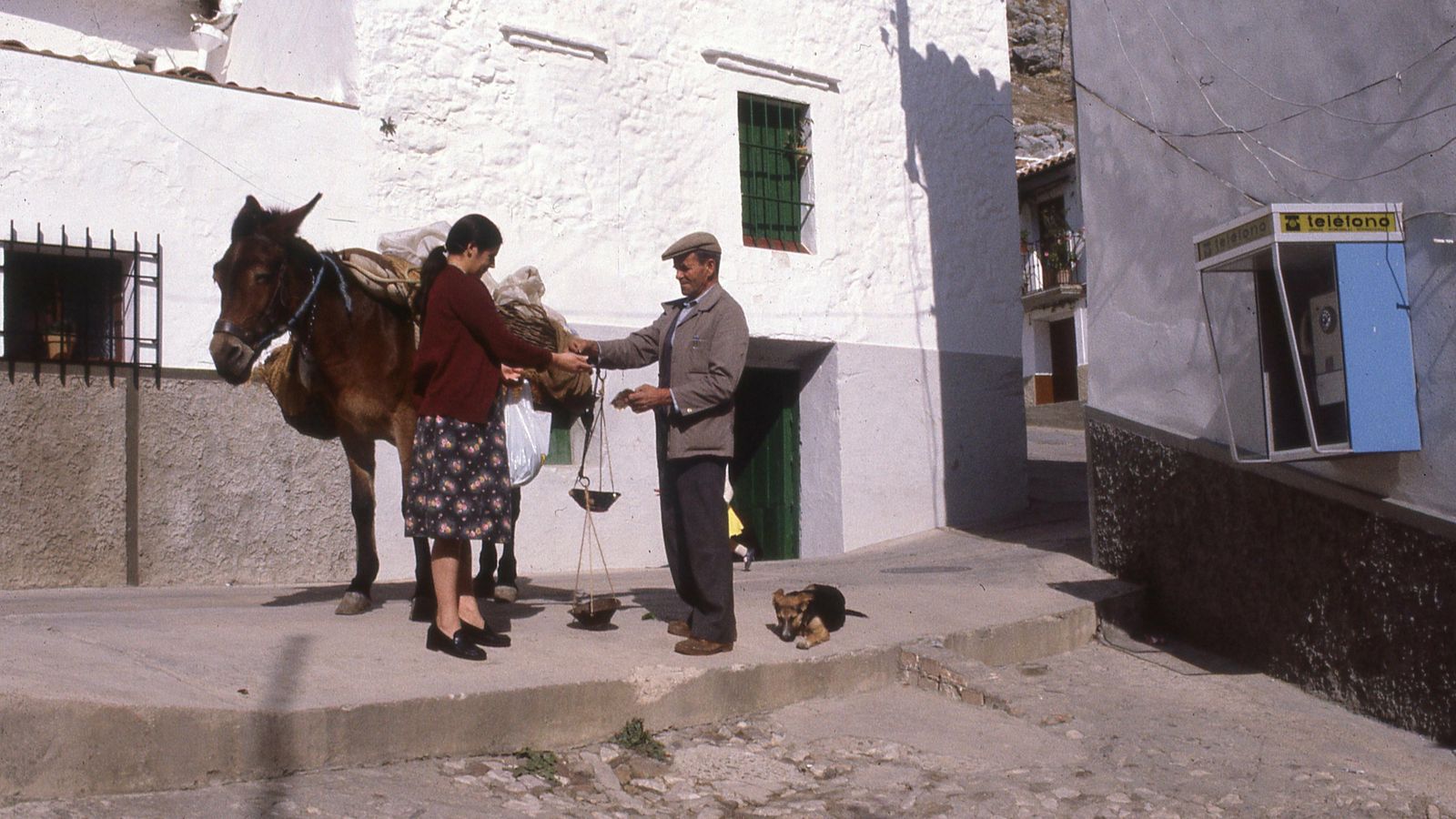 Una de las imágenes de Villaluenga del Rosario en 1981 que fue tomada durante el rodaje del documental.
