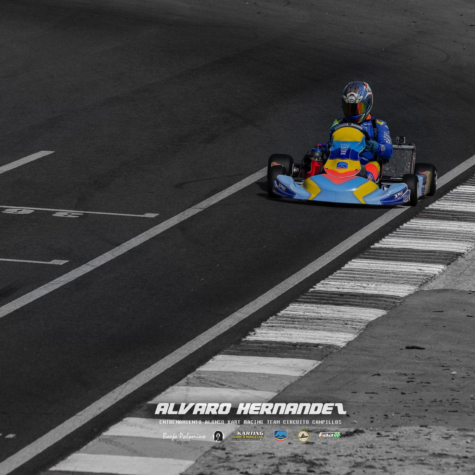 Álvaro Hernández está enrolado en el equipo de karts de Fernando Alonso