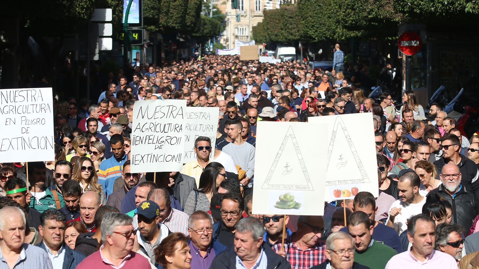 Movilización multitudinaria por los precios en noviembre de 2019.