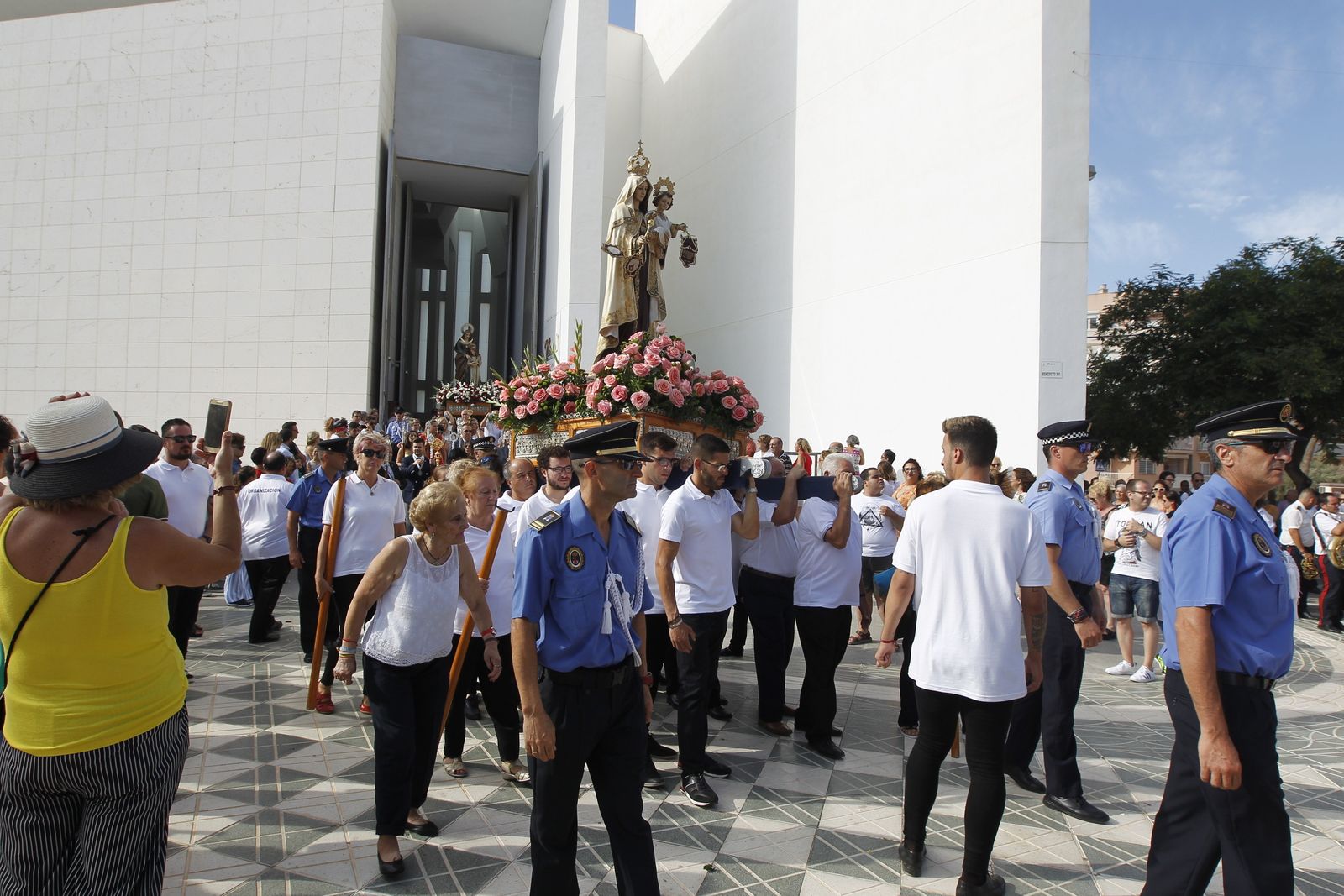 Fotogalería cucaña y procesión Fiestas Santa Ana Roquetas de Mar
