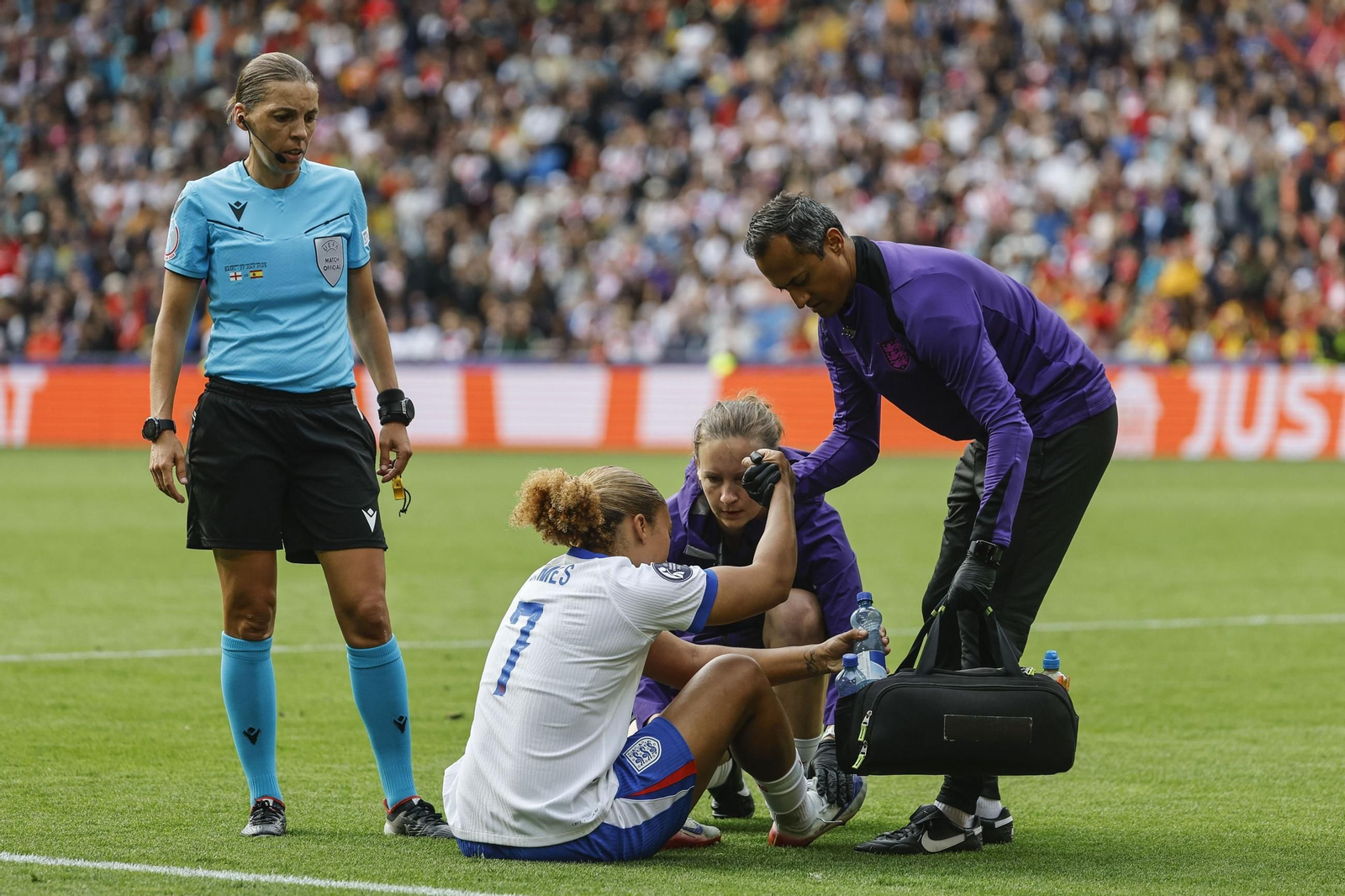 Las mejores imágenes de la final España - Inglaterra de la Eurocopa femenina