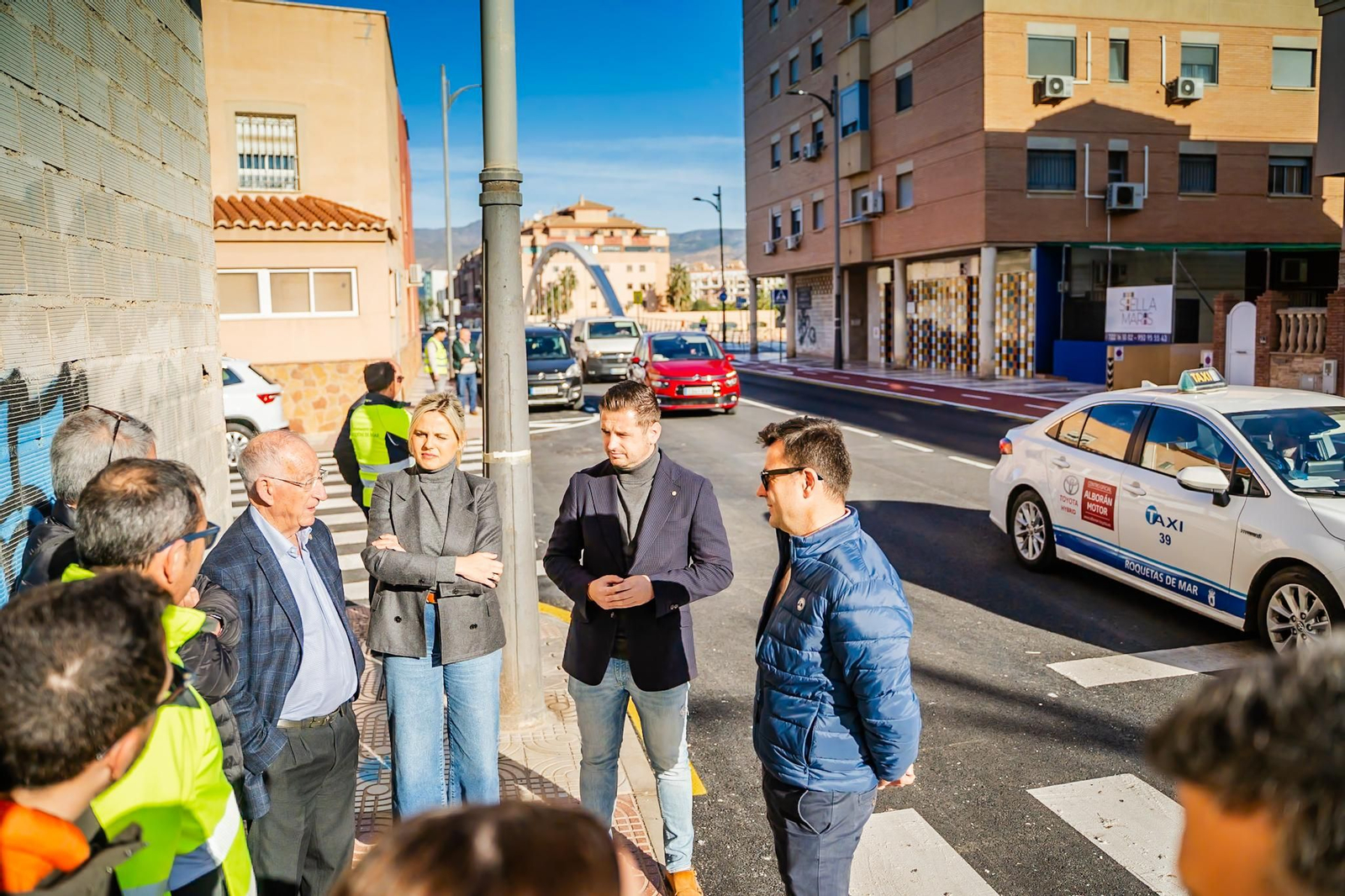 Visita institucional a las vías en las que se están acometiendo los trabajos.