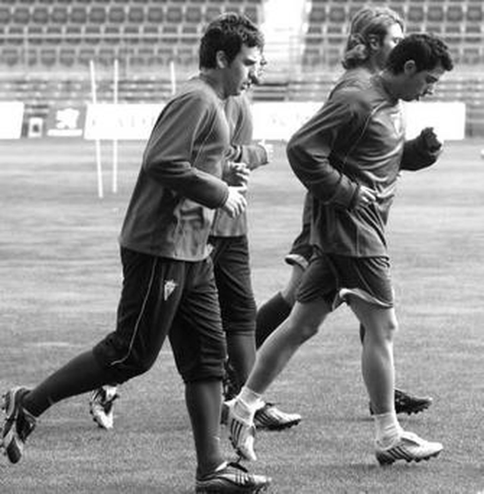 Fran Cortés, en un entrenamiento celebrado en el Carranza.