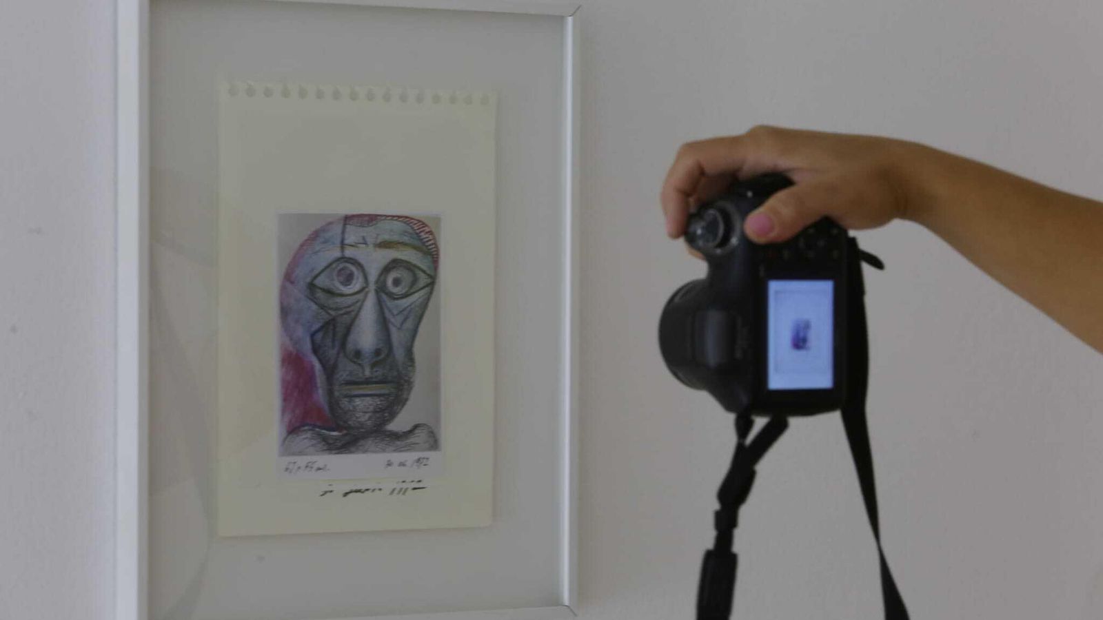 Autorretrato de Picasso de 1972, meses antes de su fallecimiento. Autorretrato de Picasso de 1972, meses antes de su fallecimiento.