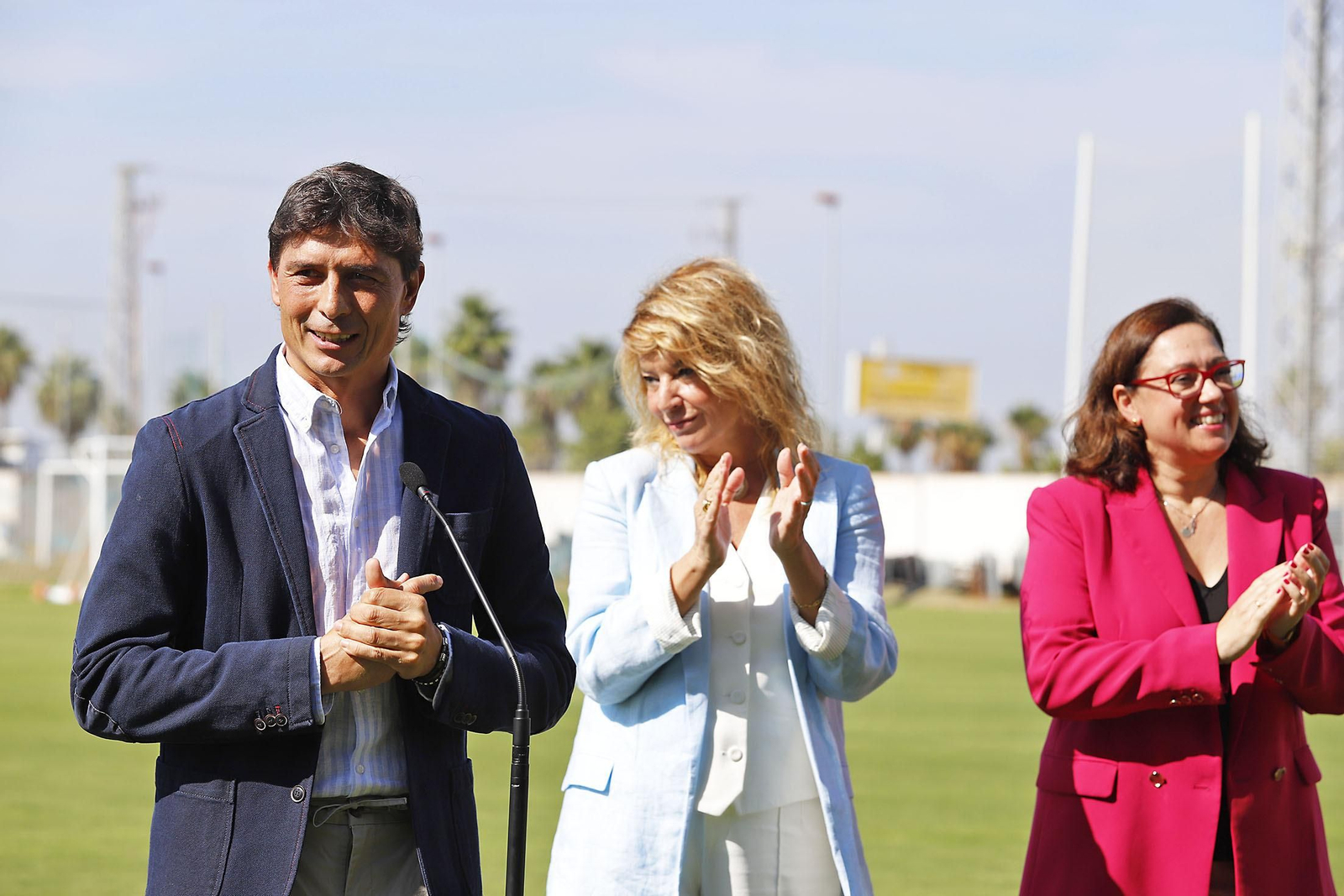 Imágenes de la inauguración del campo 1 de la Ciudad Deportiva del Real Club Recreativo de Huelva