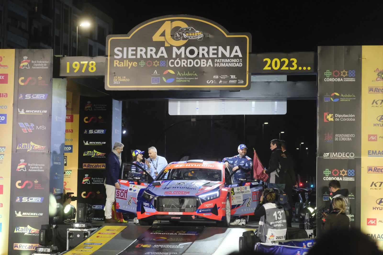 Así ha sido la ceremonia de salida del Rallye Sierra Morena 2023