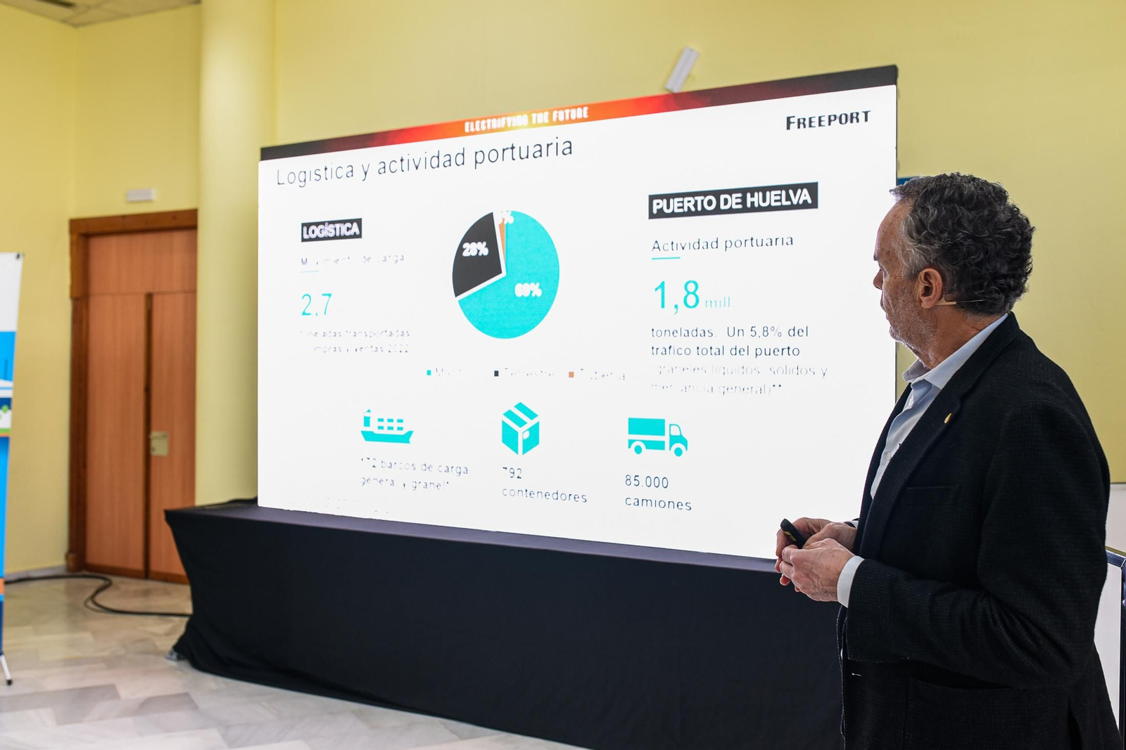 Imágenes de la presentación del balance de 2022 de Atlantic Copper