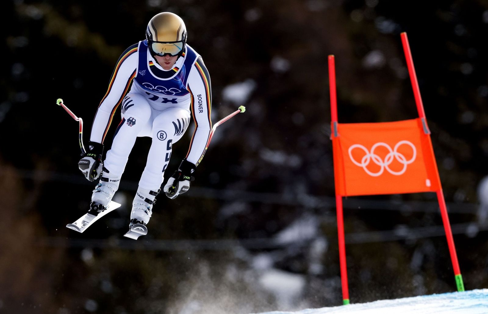 Las espectaculares fotos del descenso masculino en los Juegos Olímpicos de invierno
